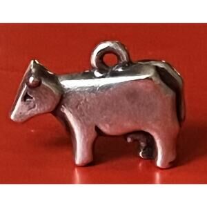 James Avery Retired Sterling Silver 3D Cow Charm